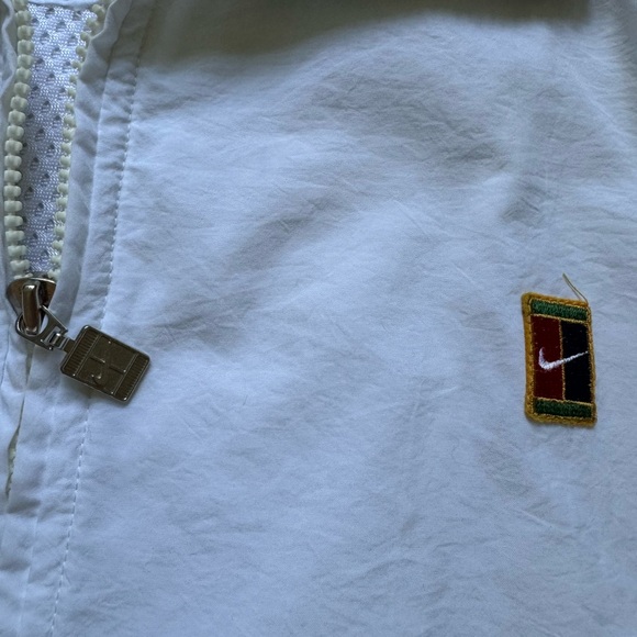 Vintage Nike Drill Jacket 90s Track Top Tenis Y2K XL - Picture 6 of 8